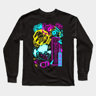 Kjisu's Nightlife Furry Design Long Sleeve T-Shirt